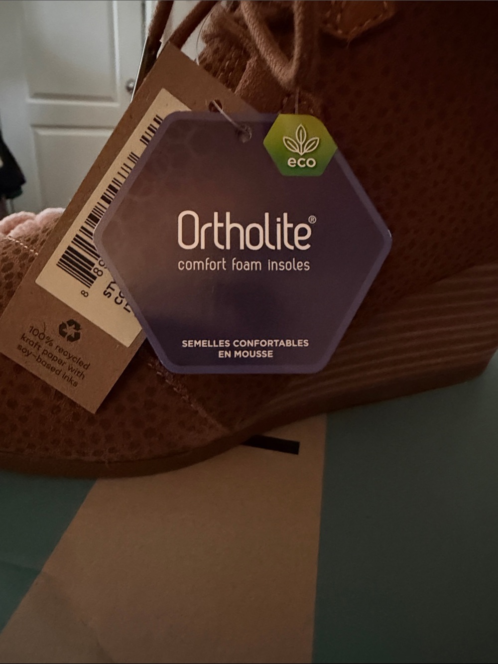 NWT TOMS Tan Cheetah Suede Wedge Ortholite Ankle Booties 7.5 InBox - Picture 4 of 8